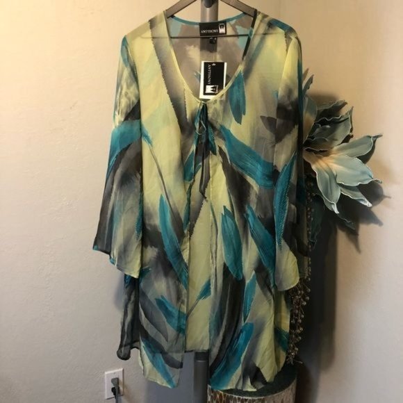 anntony Swim Nwt Anttony Original Kimono Swim Coverup Poshmark